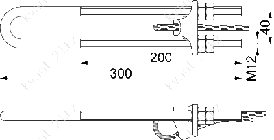 CHK25.1 зажим оттяжки 1