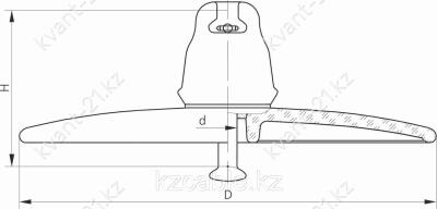 Изолятор линейный подвесной U160AD(170) 0