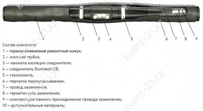 Кабельная Муфта 4 СТП-1  (35-50)-РК с соединителями (пластик/бумага) ЗЭТАРУС 1