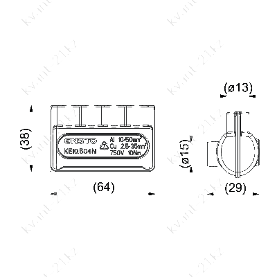 KE10.504N клеммник 1
