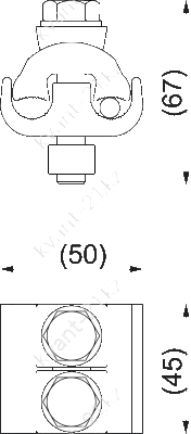 KG16 зажим шинный 1