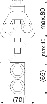 KG26 зажим шинный 1