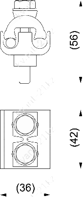 KG6.1 зажим шинный 1