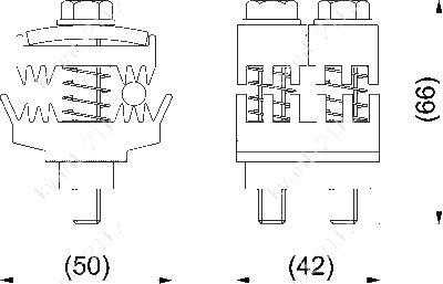 KG71 зажим шинный 1