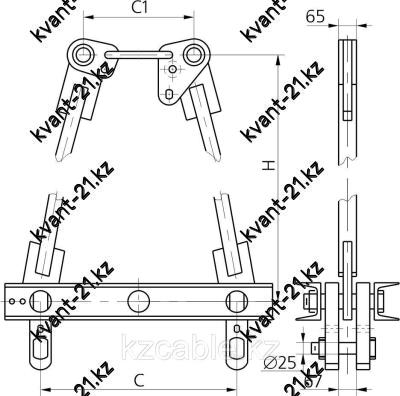 Коромысло двухцепное типа 2КД2-240-1 0