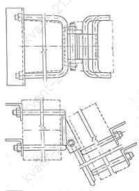 Крепление подкоса У-71 0