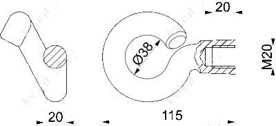 PD2.2 гайка крюкообразная 1