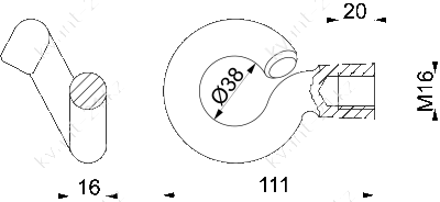 PD2.3 гайка крюкообразная 1