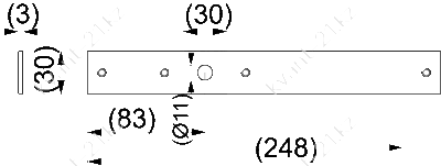 PEM216 пластина крепежная 2