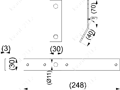 PEM216.1 пластина крепежная 2