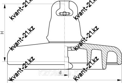Подвесной изолятор U125BP (140) 1