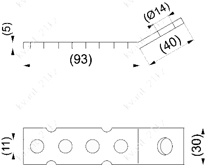 PSS127 шина медная 1