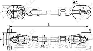 Распорка глухая изолирующая РГИФ - 2 - 600 1