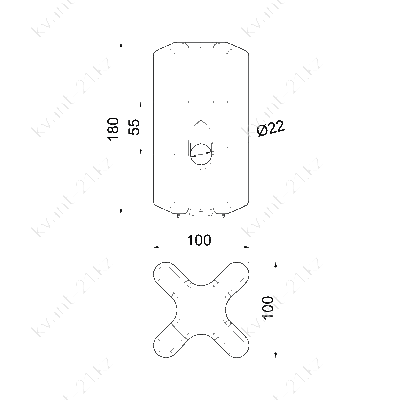 SDI4.5 изолятор оттяжки фарфоровый 1