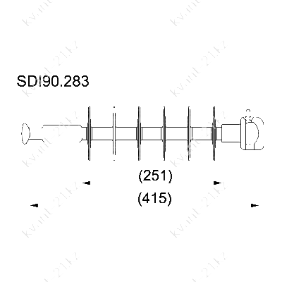 SDI90.283 изолятор натяжной композитный 1