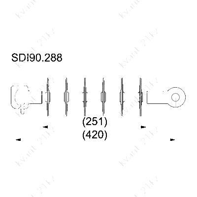 SDI90.288 изолятор натяжной композитный 1