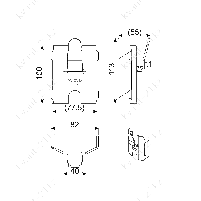 SH187 скоба оттяжки 1