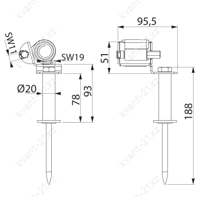 SH709 фиксатор дистанционный 1