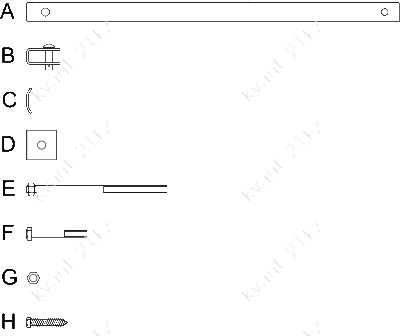 SH71 комплект крепежа 1