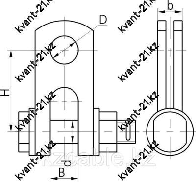 Скоба трехлапчатая СКТ-21-1 0