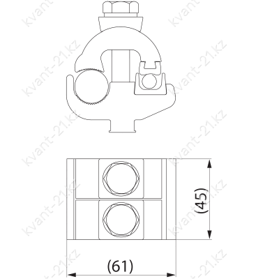 SM4.21 зажим плашечный 1