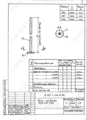 Вал привода РА-8 1