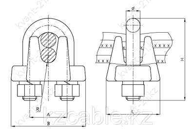 Зажим клыковой КС-100-1 1