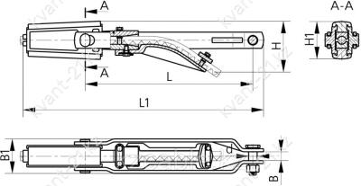 Зажим натяжной клиносочлененный ЗНК-30-2АС 1
