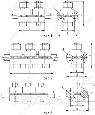 Зажим соединительный плашечный ПА-2-2 0