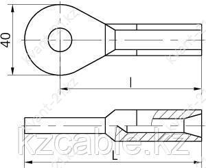Зажим заземляющий прессуемый ЗПС-120-3 1