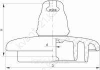 Изолятор ПС-120В (146) линейный подвесной 0