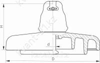Изолятор ПСВ-120Б (127) подвесной линейный 1