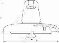 Изолятор U125B (140) линейный подвесной 0