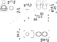 LUG50-95/14LVTIN наконечник 1