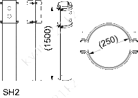 SH2 крепеж ремонтный для опоры 1