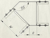 Угловой КГ - 45 (135) 1
