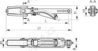 Зажим натяжной клиносочлененный ЗНК-30-2АС 1