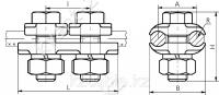 Зажим соединительный плашечный ПА-1-4 1