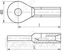 Зажим заземляющий прессуемый ЗПС-120-3 1